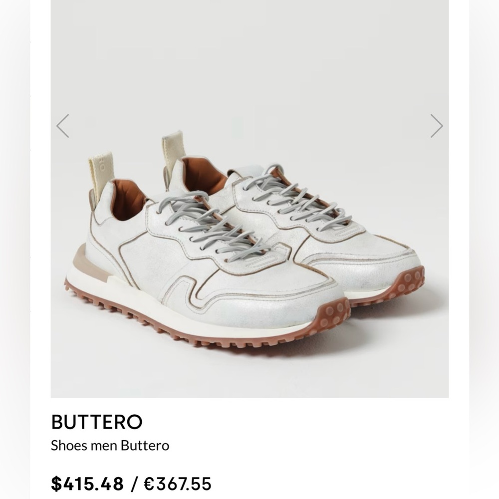 MENS BUTTERO leather sneakers!